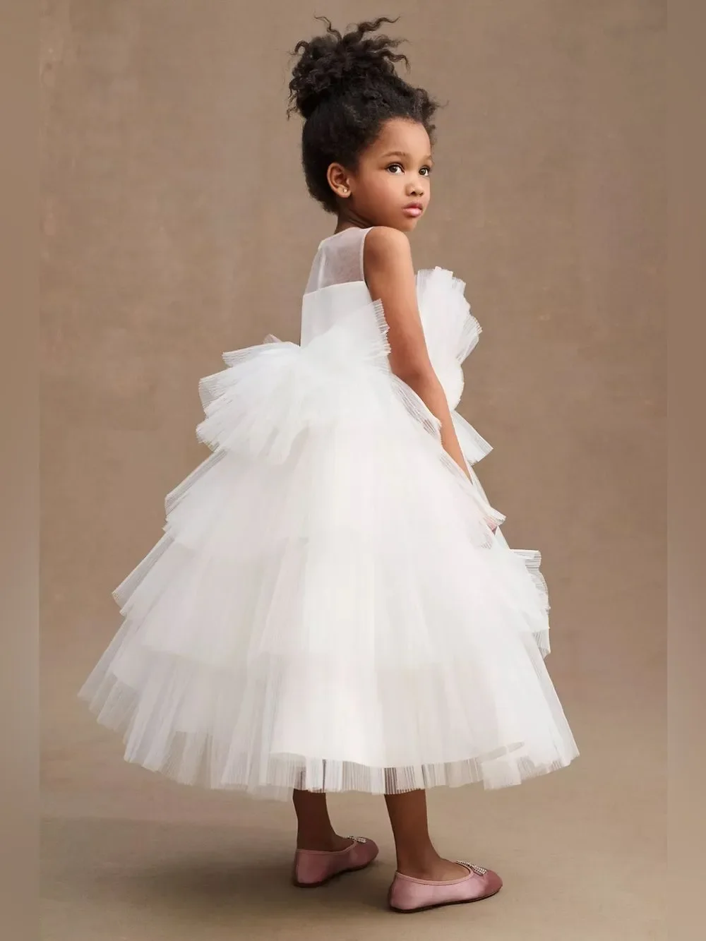 New Anthropologie Princess Daliana Leah Tulle Flower Girl Dress Size 10